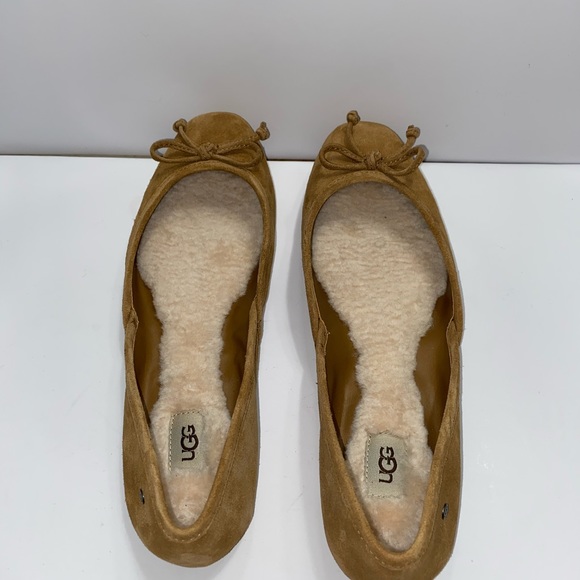 SOLD NEW UGG LANE GENUINE SHEARLING LINE SUEDE FLA - Picture 8 of 11